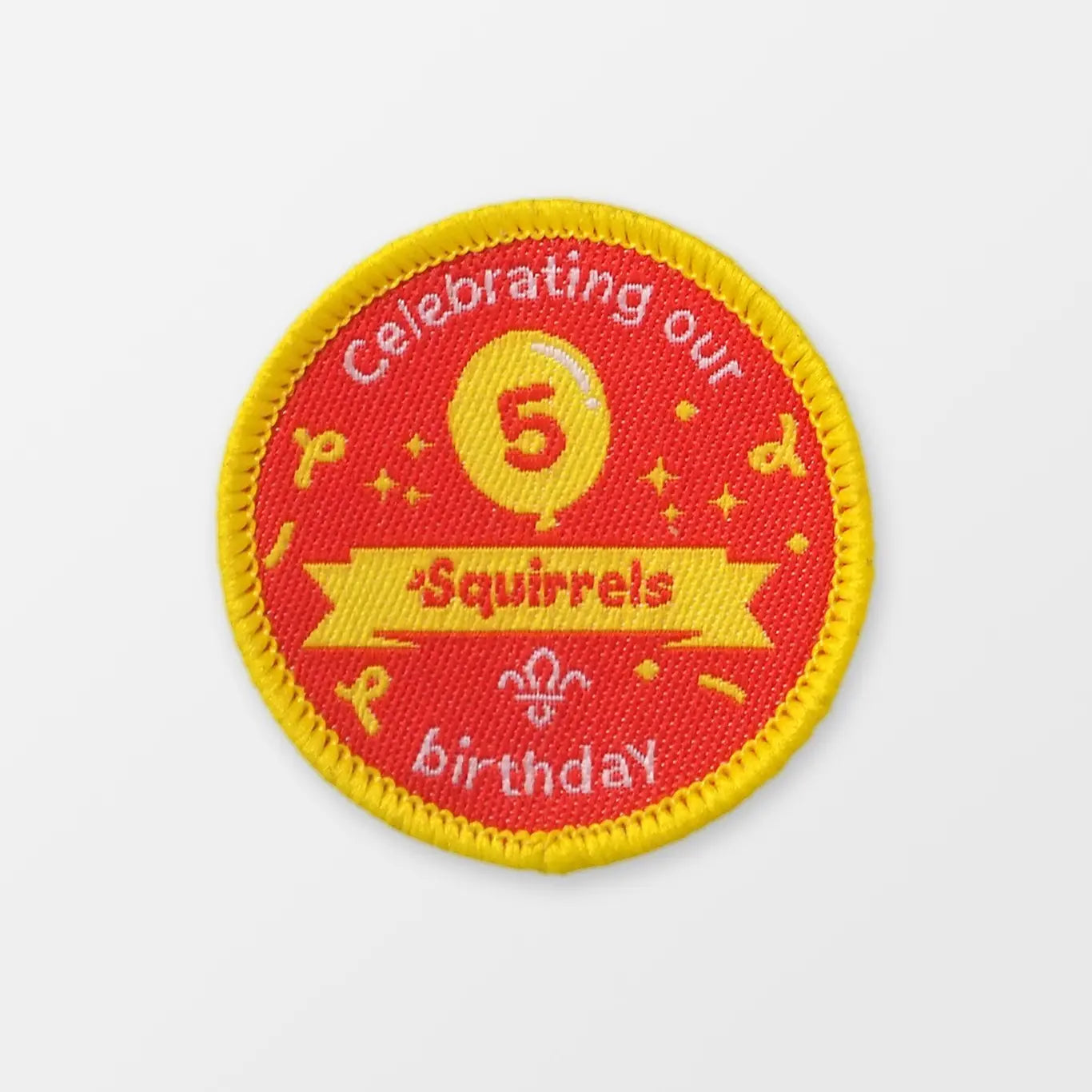 Squirrel Birthday Badge